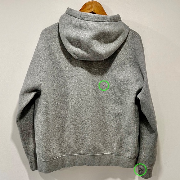 Nike Men's Sportswear Club Fleece Hoodie - Gray - Med. - Flaws - Style #BV2654 - Picture 3 of 9